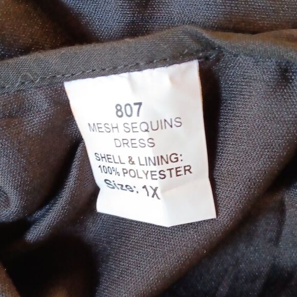 Red Dot Boutique Mesh Sequins Black and Red Sequin Dress. Cocktail. Whimsigoth. - Picture 11 of 14